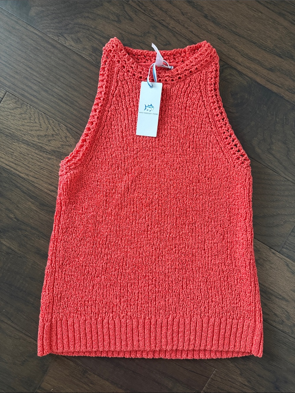 Southern Tide Sleeveless Coral Knit Tank - Sz Small (NWT)